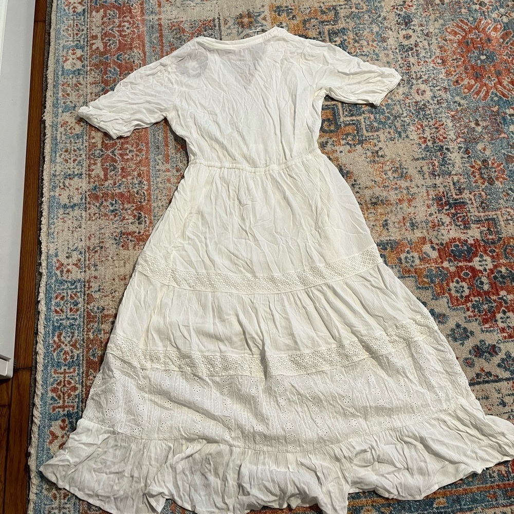 NWT Knox Rose white eyelet embroidered cotton midi dress - Picture 4 of 8